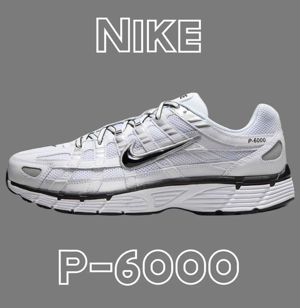 a pair of shoes with the words, Nike P-6000