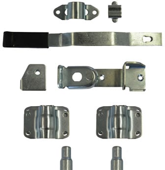 a set of metal latch latch latch latch latch latch latch latch latch latch latch latch