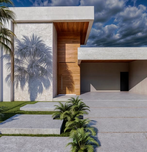 Projeto residencial moderno em Itu - Aborin Arquitetura