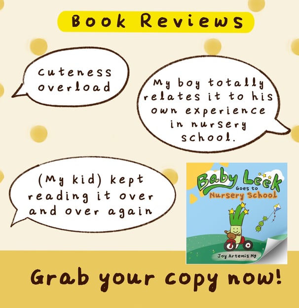 book reviews baby leek goes to nursery school Singapore best children's books