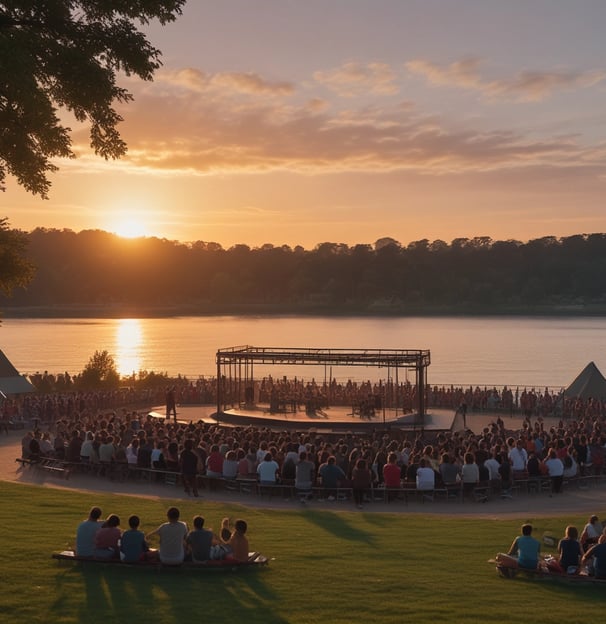 people watching concert during night time