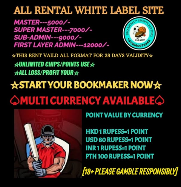 MAX66 ID /MASTER ID / SUPER MASTER ID /SUB-ADMIN/ADMIN ID /AGENT ID/PANEL ID AVAILABLE 