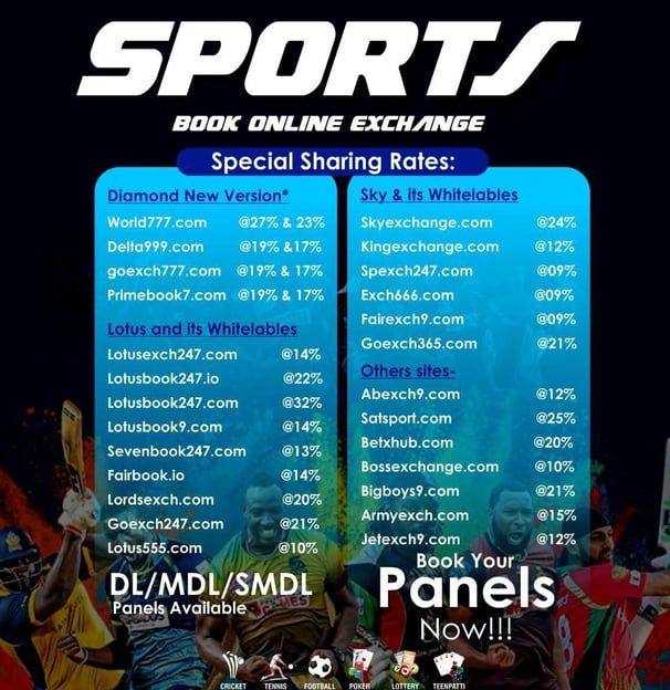 ONLINE CRICKET BETTING ID AVAILABLE DL MDL SMDL MASTER ID SUPER MASTER ID ADMIN ID AVAILABLE