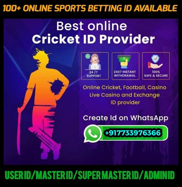 ONLINE CRICKET BETTING ID AVAILABLE DL MDL SMDL MASTER ID SUPER MASTER ID ADMIN ID AVAILABLE