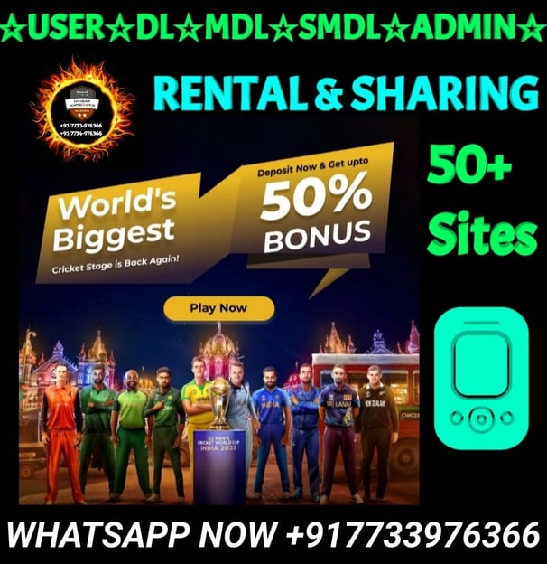 ONLINE CRICKET BETTING ID AVAILABLE DL MDL SMDL MASTER ID SUPER MASTER ID ADMIN ID AVAILABLE