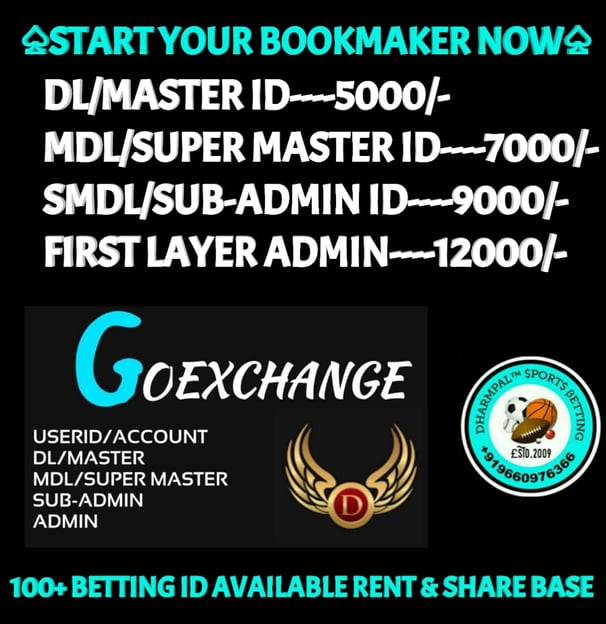 ONLINE CRICKET BETTING ID AVAILABLE DL MDL SMDL MASTER ID SUPER MASTER ID ADMIN ID AVAILABLE