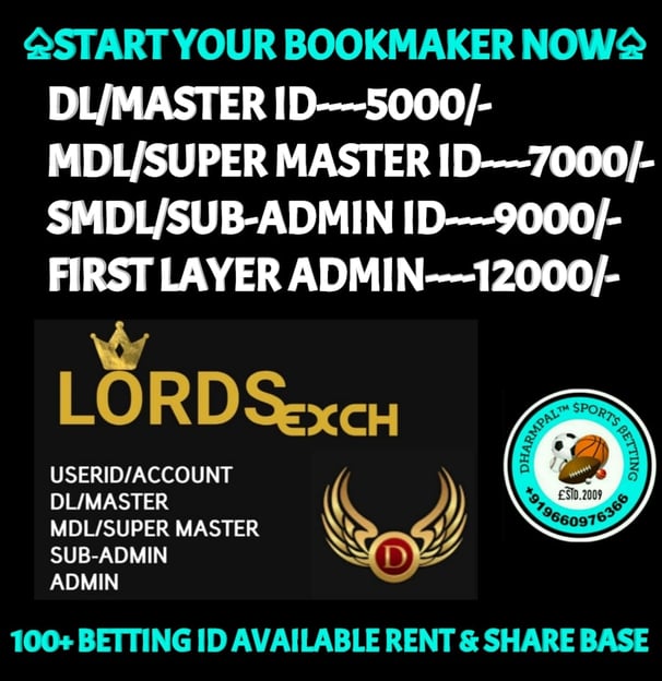 ONLINE CRICKET BETTING ID AVAILABLE DL MDL SMDL MASTER ID SUPER MASTER ID ADMIN ID AVAILABLE