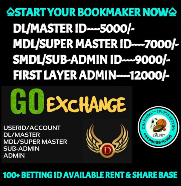 ONLINE CRICKET BETTING ID AVAILABLE DL MDL SMDL MASTER ID SUPER MASTER ID ADMIN ID AVAILABLE