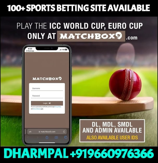 ONLINE CRICKET BETTING ID AVAILABLE DL MDL SMDL MASTER ID SUPER MASTER ID ADMIN ID AVAILABLE
