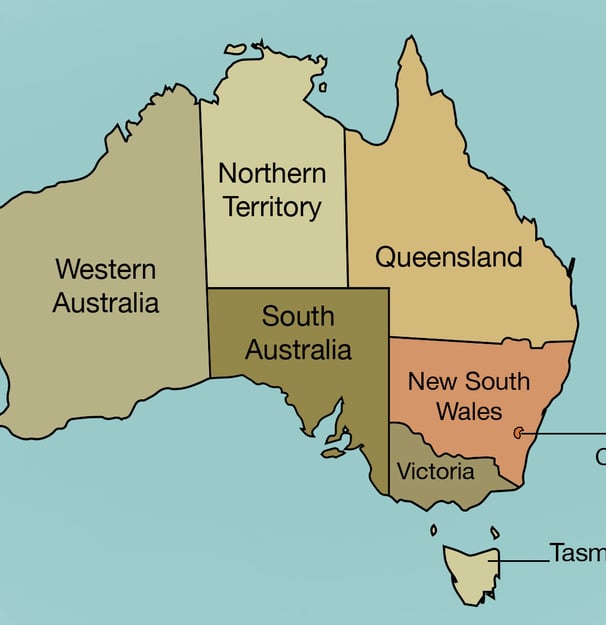 Map of Australia