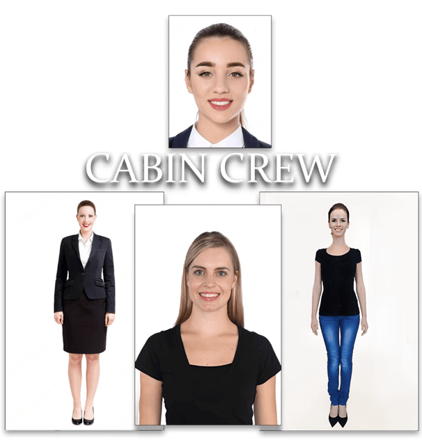 Walk-in now for cabin crew photoshoot