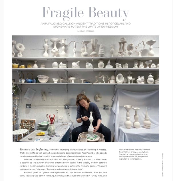 Florida Design Magazine Article on Anja Palombo