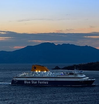 Ferry from Atehns to Mykonos Greece