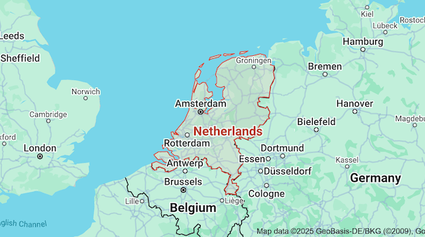 Map of Netherlands