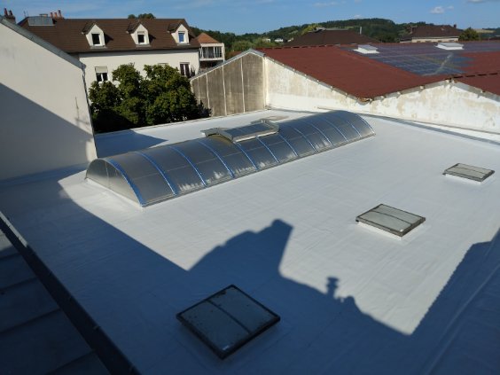 étanchéité avec membrane PVC