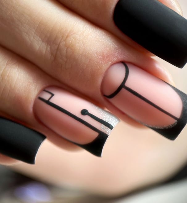 geometric nail design