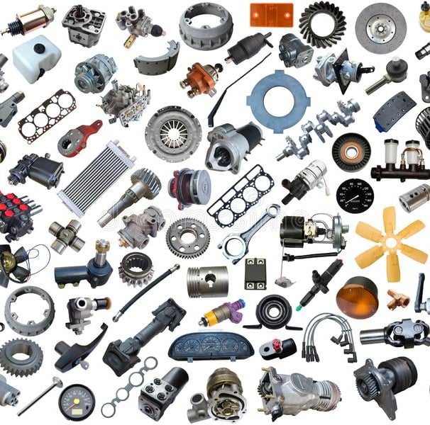 a variety of different types of motorbike parts