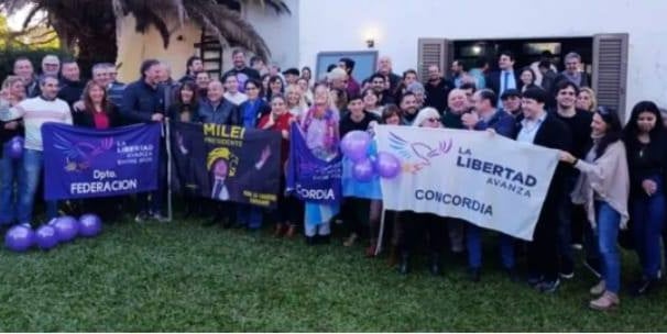 Acto de La Libertad Avanza en Concordia, junio 2025
