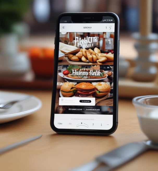A smartphone displaying a Shopify webpage with the text 'Start your business' rests on a white surface. Next to it lies a closed notebook with geometric shapes on its cover and a sharpened pencil. A small succulent plant is visible in the top left corner.
