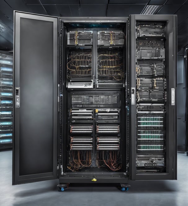 photo of network rack