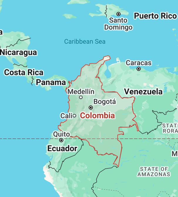 Map of Colombia