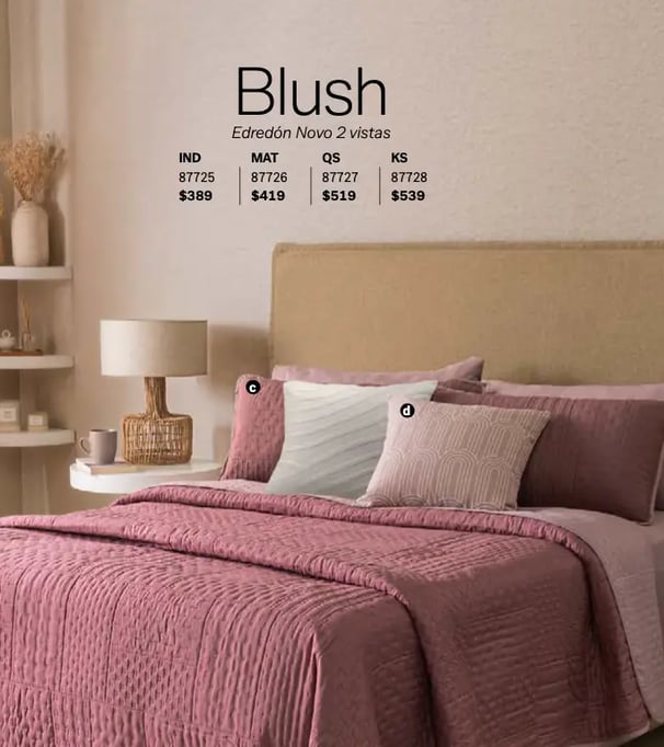Edredón dos vistas modelo Novo Blush de la marca Vianney