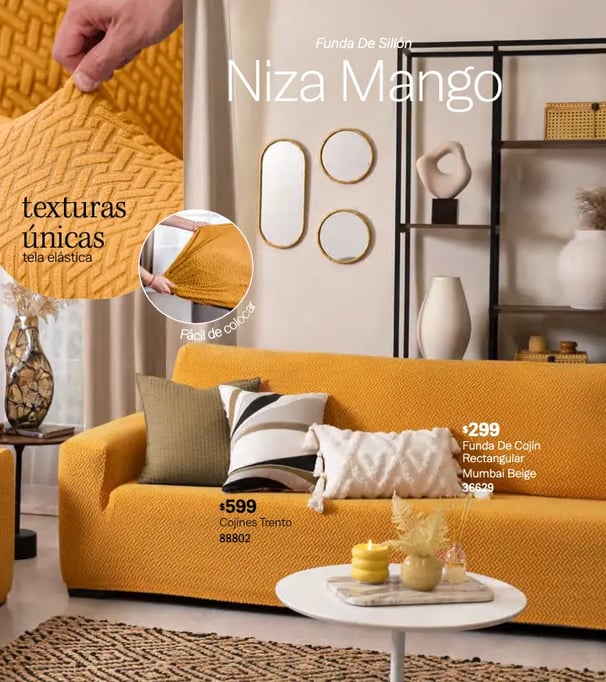 Funda de sillon modelo Niza Mango de la marca Vianney
