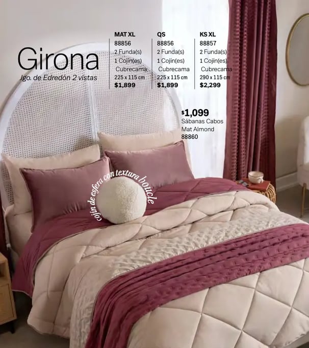 Edredón dos vistas modelo Girona de la marca Vianney