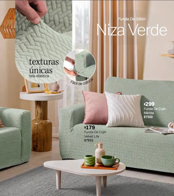 Funda de sillon modelo Niza Verde de la marca Vianney