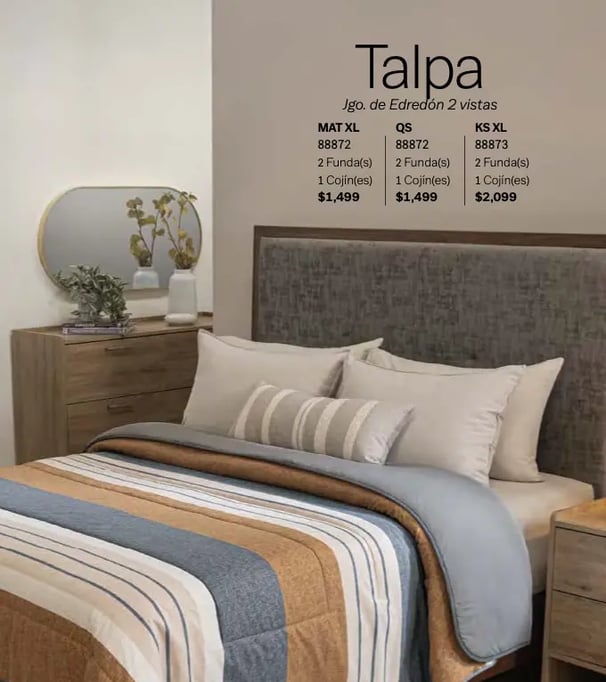 Edredón dos vistas modelo Talpa de la marca Vianney