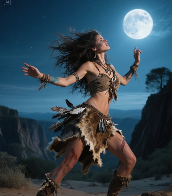 Arkkityyppien juhla – Kuusi ilmentymää feminiinisestä voimasta | Tekoälytaide | Voimaannuttavat muotokuvat | © Muse Within 2