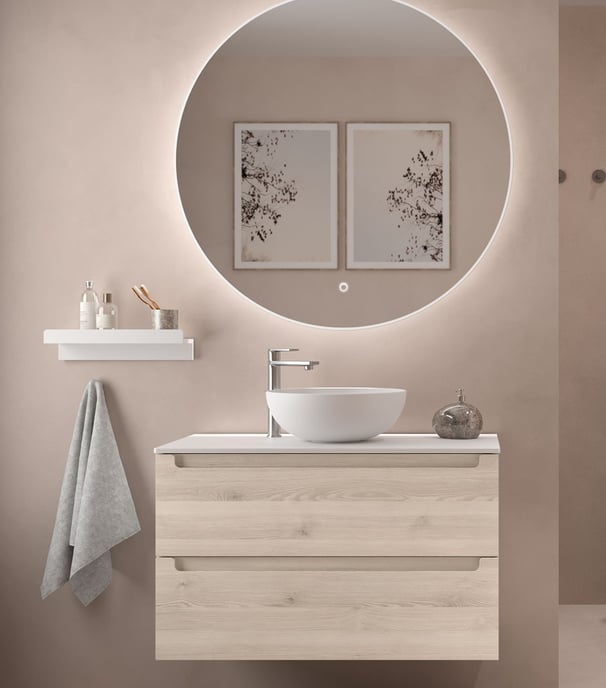Salgar Natural finish unit with mirro