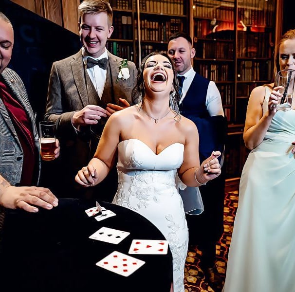 bride laughing