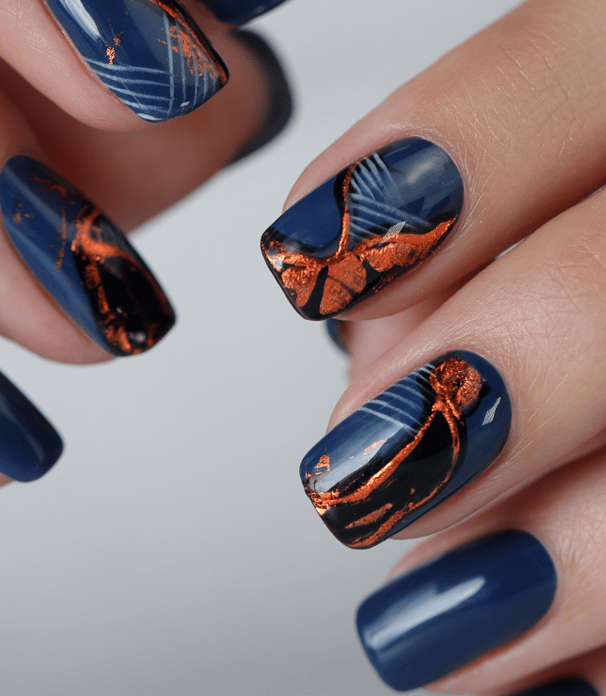 Abstract nail art