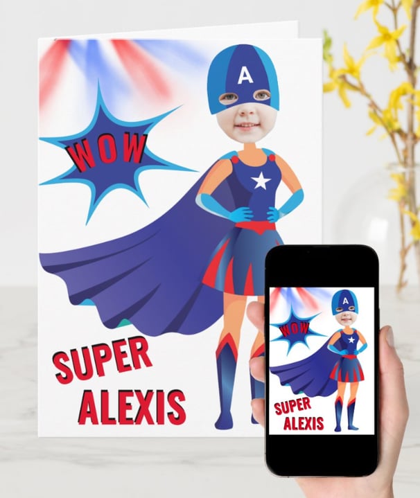 a person holding a phone phone and a card