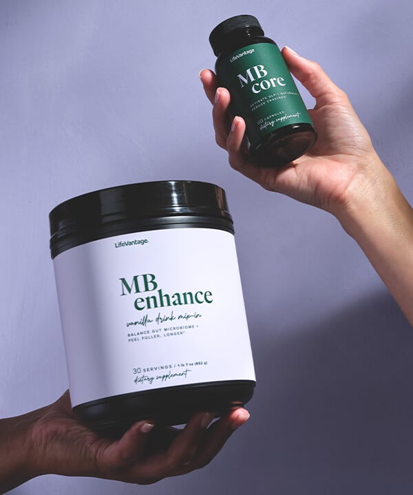 Taking Mind Body GLP-1 supplements daily to support metabolism and appetite control