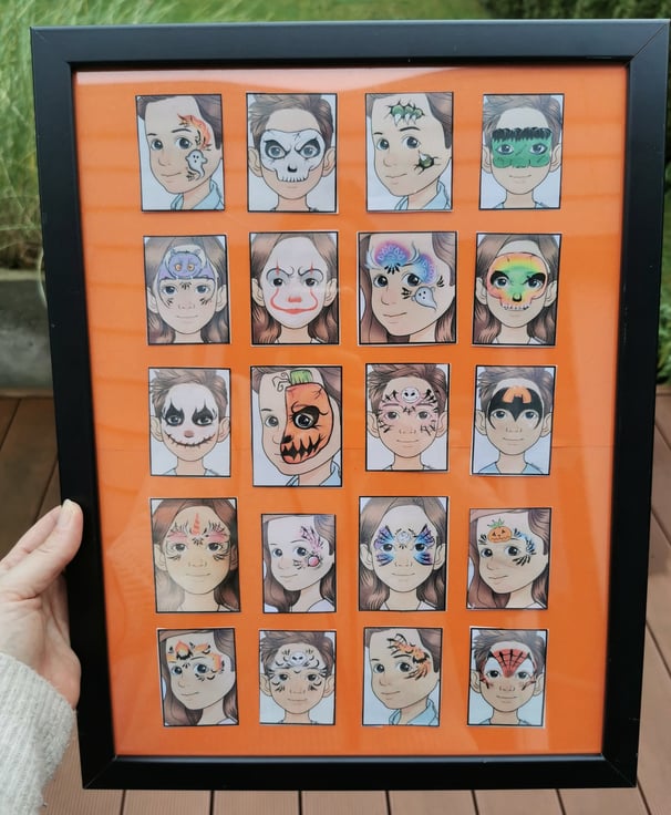 Schminkboard Schminkmotive Halloween Kinderschminken Pinselbunt Pinneberg