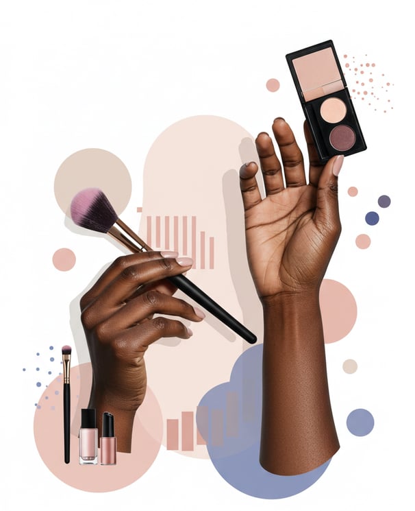 conceptual design of a person holding a brush and palette