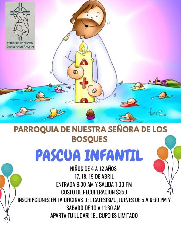 a cartoon jesus in a white robe and balloons