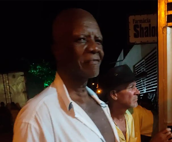 Sr. Neo, fundador das Festas de Santos Reis na Comunidade Quilombola de São Tomé