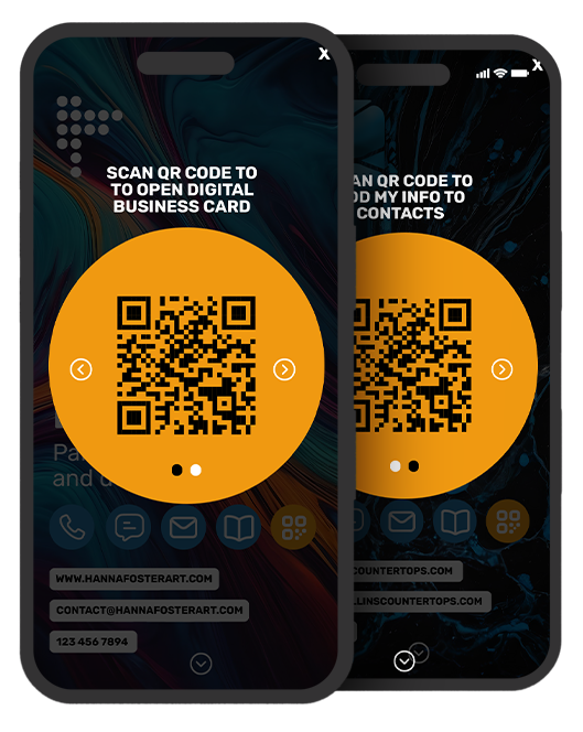 digital business card scan qr codes integration