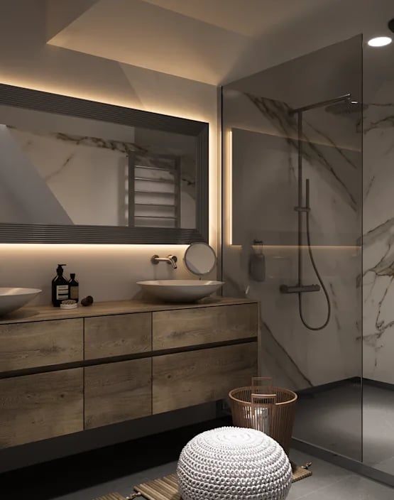 bathroom design 3d render