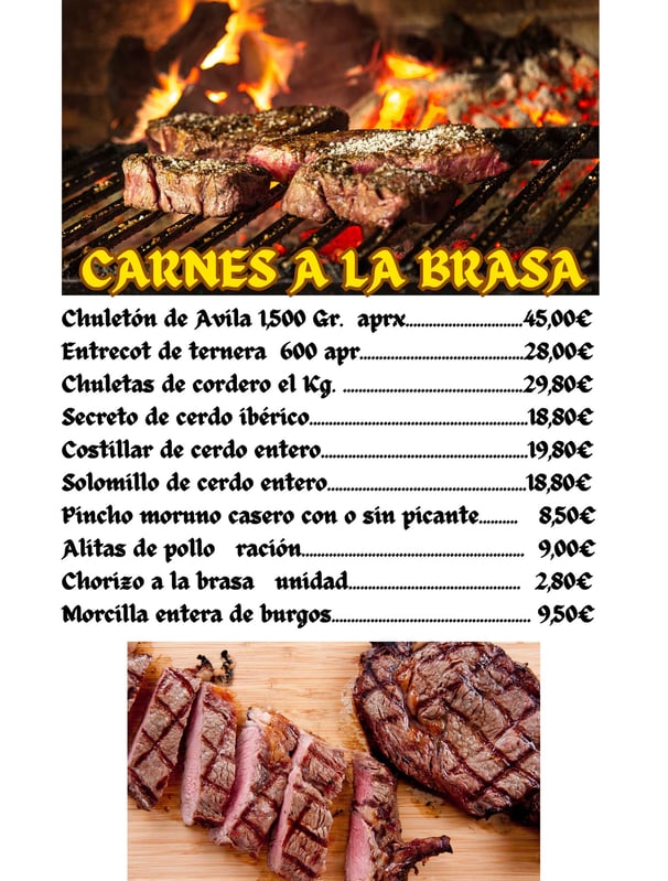 Carnes a la brasa