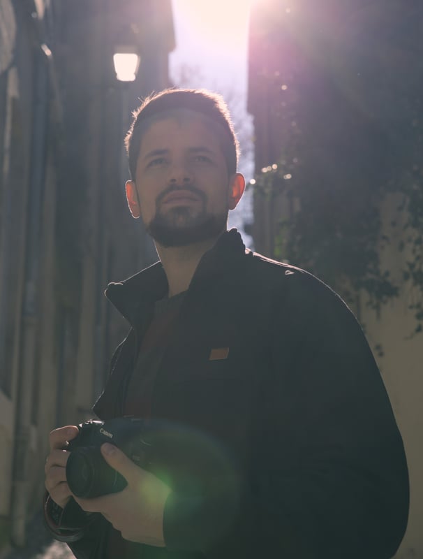 portrait d'un photographe talentueux basé sur Montpellier