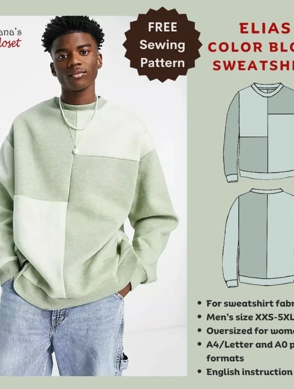 Man in a pastel green sweatshirt