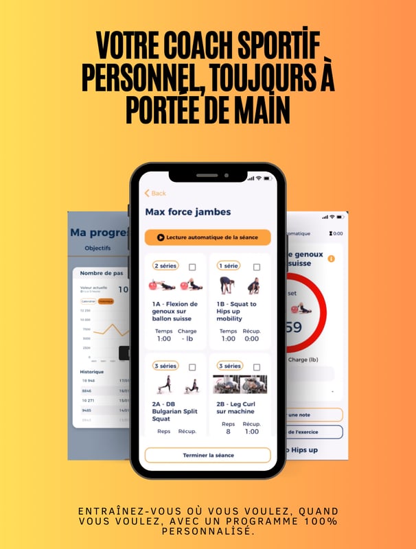 programme sportif personnalisé sur pplication