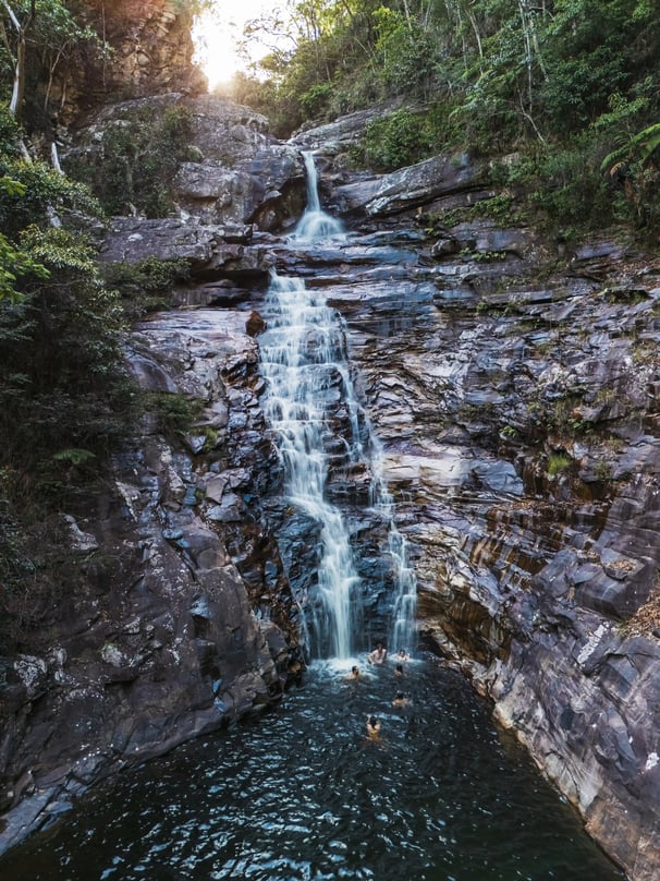 cachoeira dos funis vista de cima
