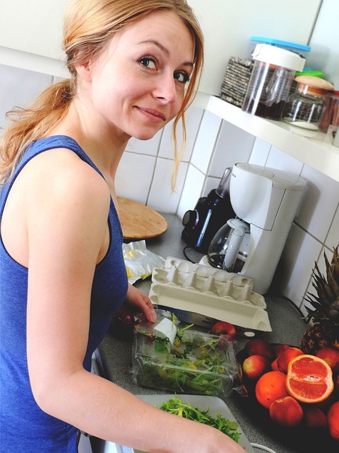 woman preparing food