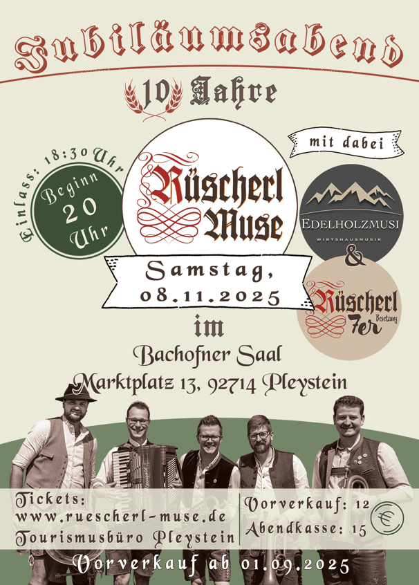 Jubiläumsabend, Flyer, Plakat