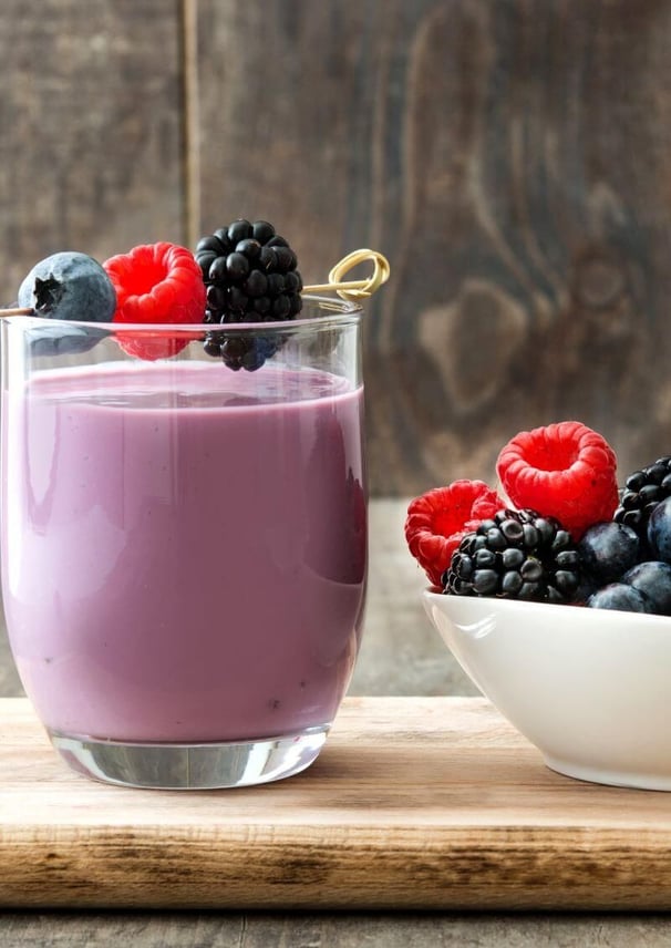 creamy fruit smoothie